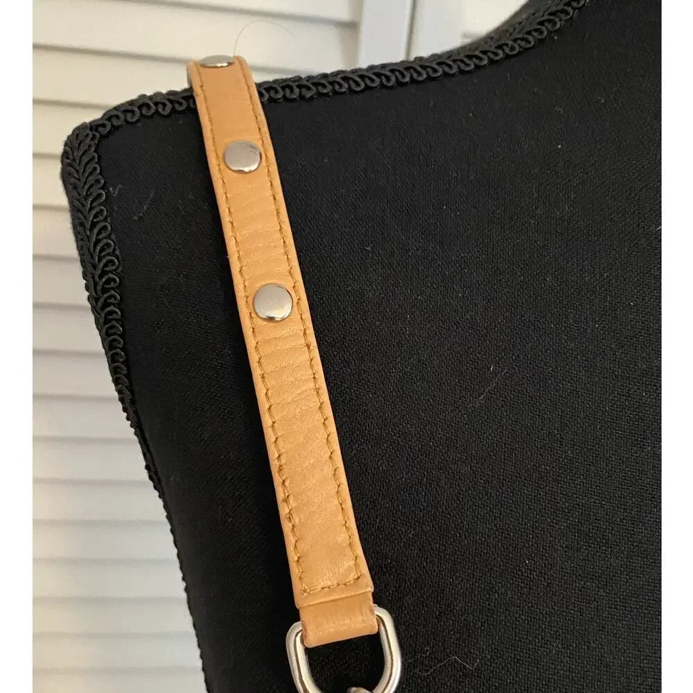 Rebecca Minkoff Chain link Tan Leather Shoulderbag triple zipper front Crossbody
